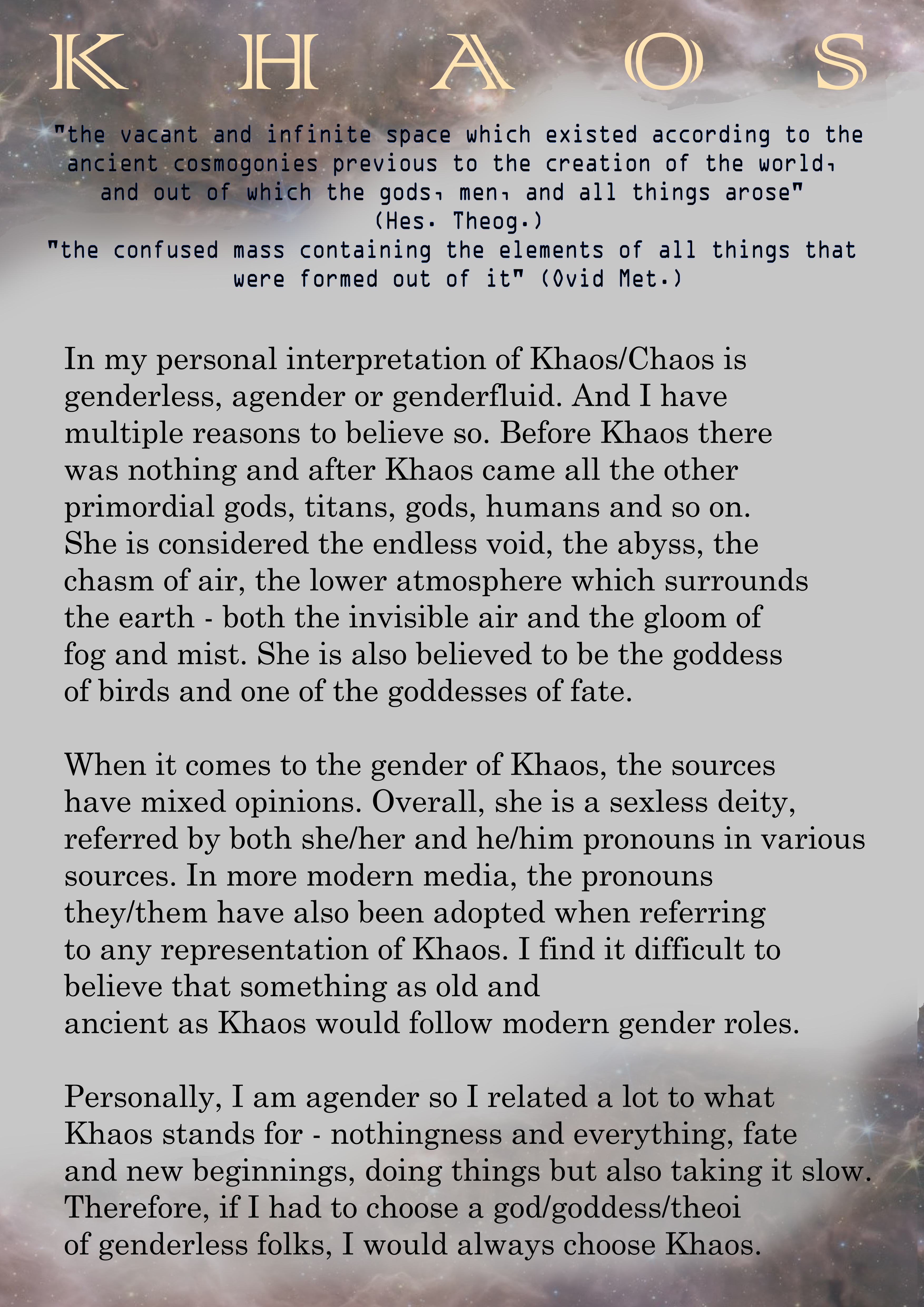 Khaos Collage Text